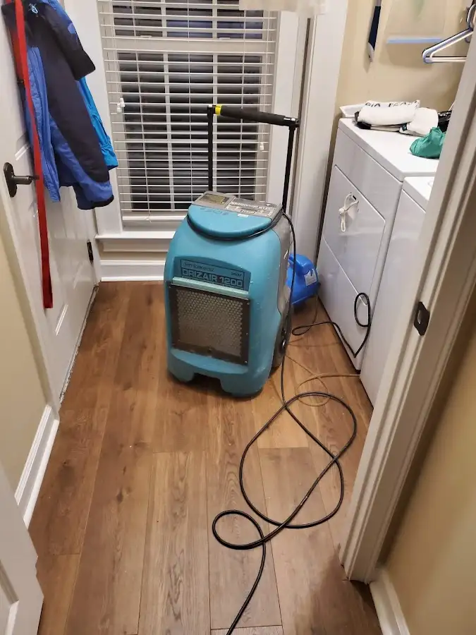 Commercial dehumidifier deployed for Flood Damage Cleanup in League City
